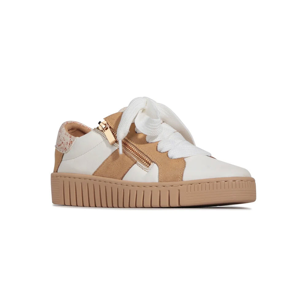EOS TINAH SIDE ZIP SNEAKER BIG BOW WHITE MULTI - WOMENS