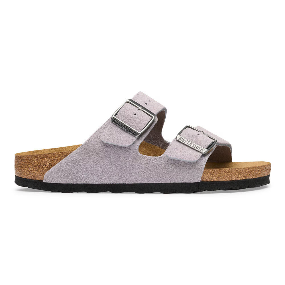 BIRKENSTOCK ARIZONA SUEDE SANDAL LAVENDER SKY - WOMENS