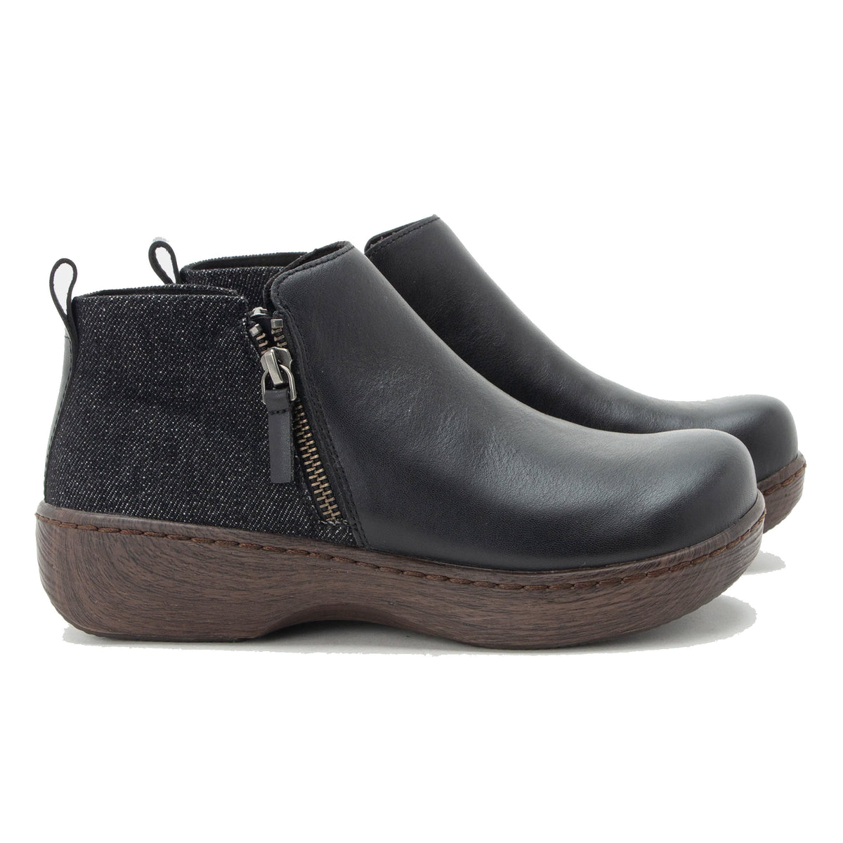 ALEGRIA OAKLEE BOOT BLACK DENIM - WOMENS
