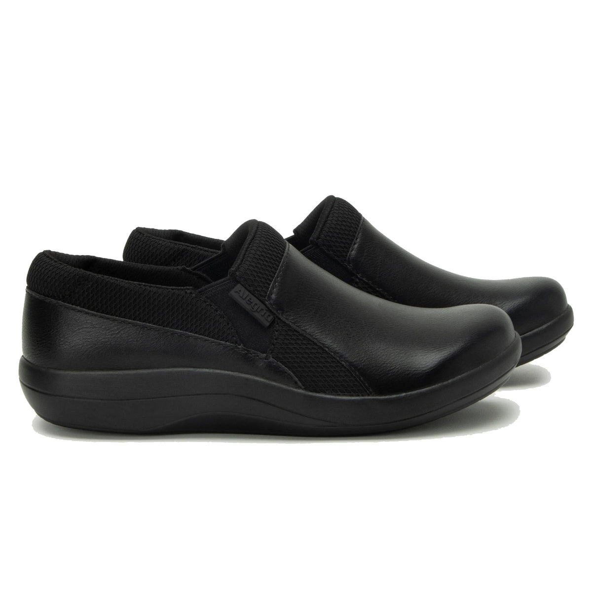 ALEGRIA DUETTE SLIP ON CLOG JET BLACK - WOMENS