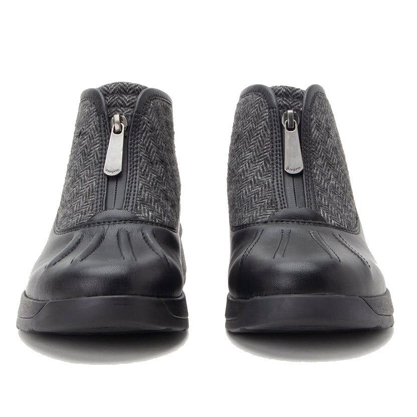 ALEGRIA JUNYPUR FRONT ZIP WATERPROOF BOOT BLACK - WOMENS