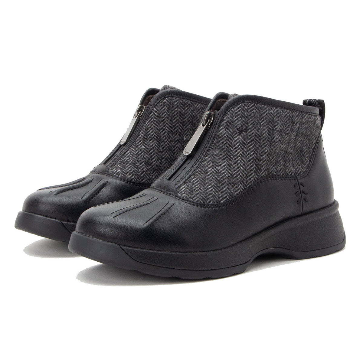 ALEGRIA JUNYPUR FRONT ZIP WATERPROOF BOOT BLACK - WOMENS