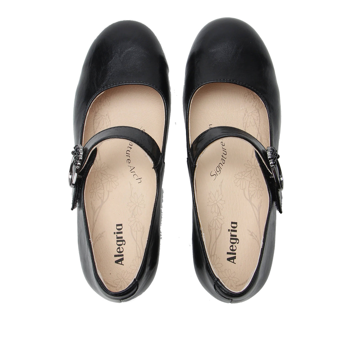 ALEGRIA AMELIAH HEELED MARY JANE BLACK - WOMENS