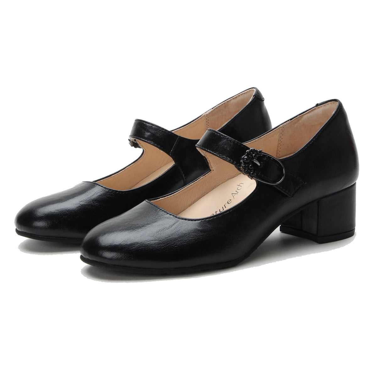 ALEGRIA AMELIAH HEELED MARY JANE BLACK - WOMENS