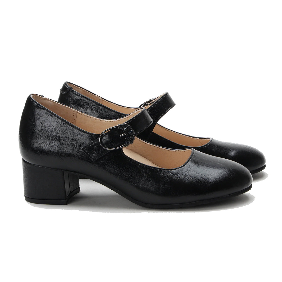 ALEGRIA AMELIAH HEELED MARY JANE BLACK - WOMENS