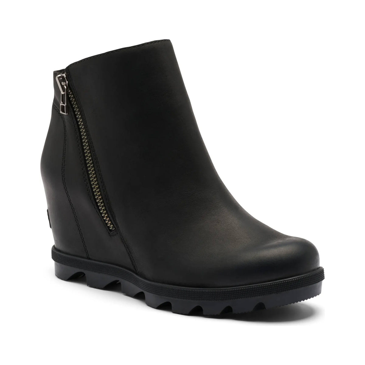 SOREL JOAN RHAPSODY ZIP WEDGE BOOT BLACK - WOMENS