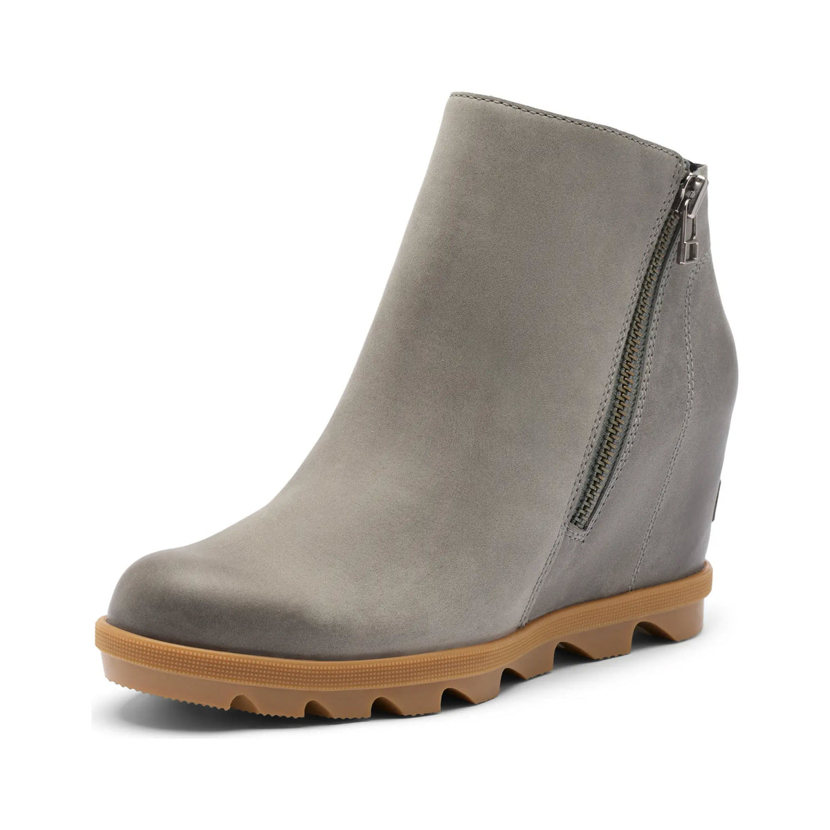 SOREL JOAN RHAPSODY ZIP WEDGE BOOT QUARRY - WOMENS