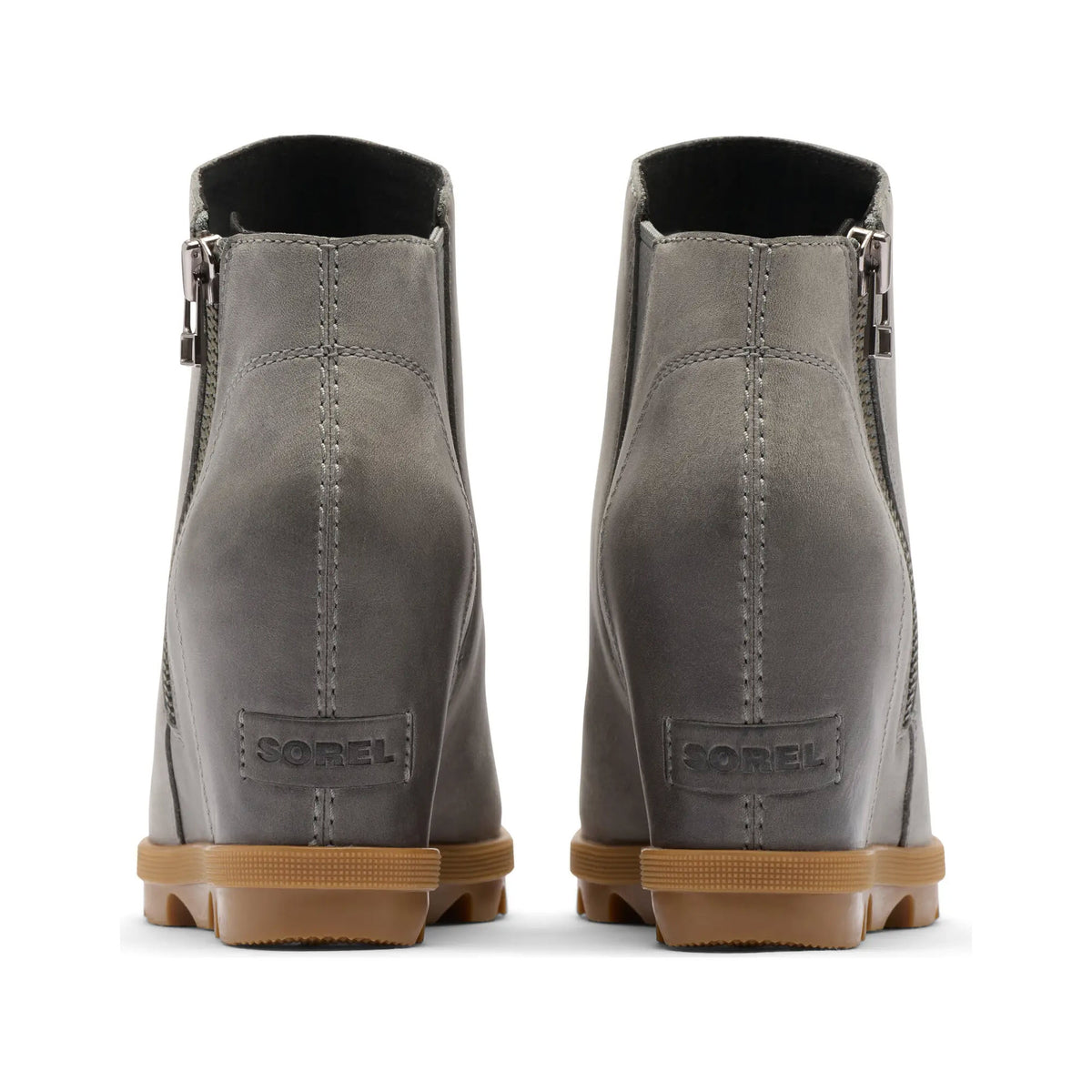 SOREL JOAN RHAPSODY ZIP WEDGE BOOT QUARRY - WOMENS