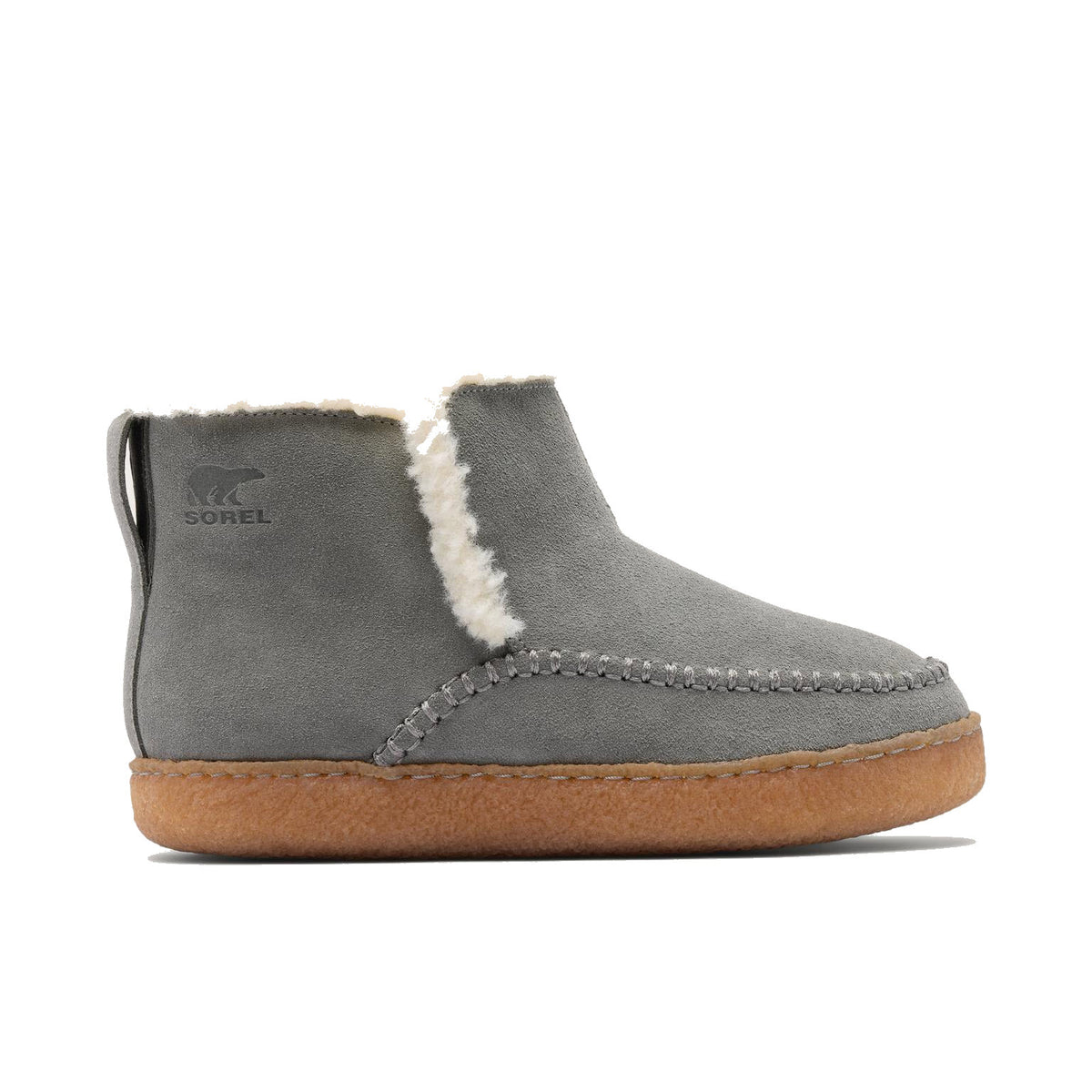 SOREL NAKISKA III BOOTIE VELVET GRAY - WOMENS