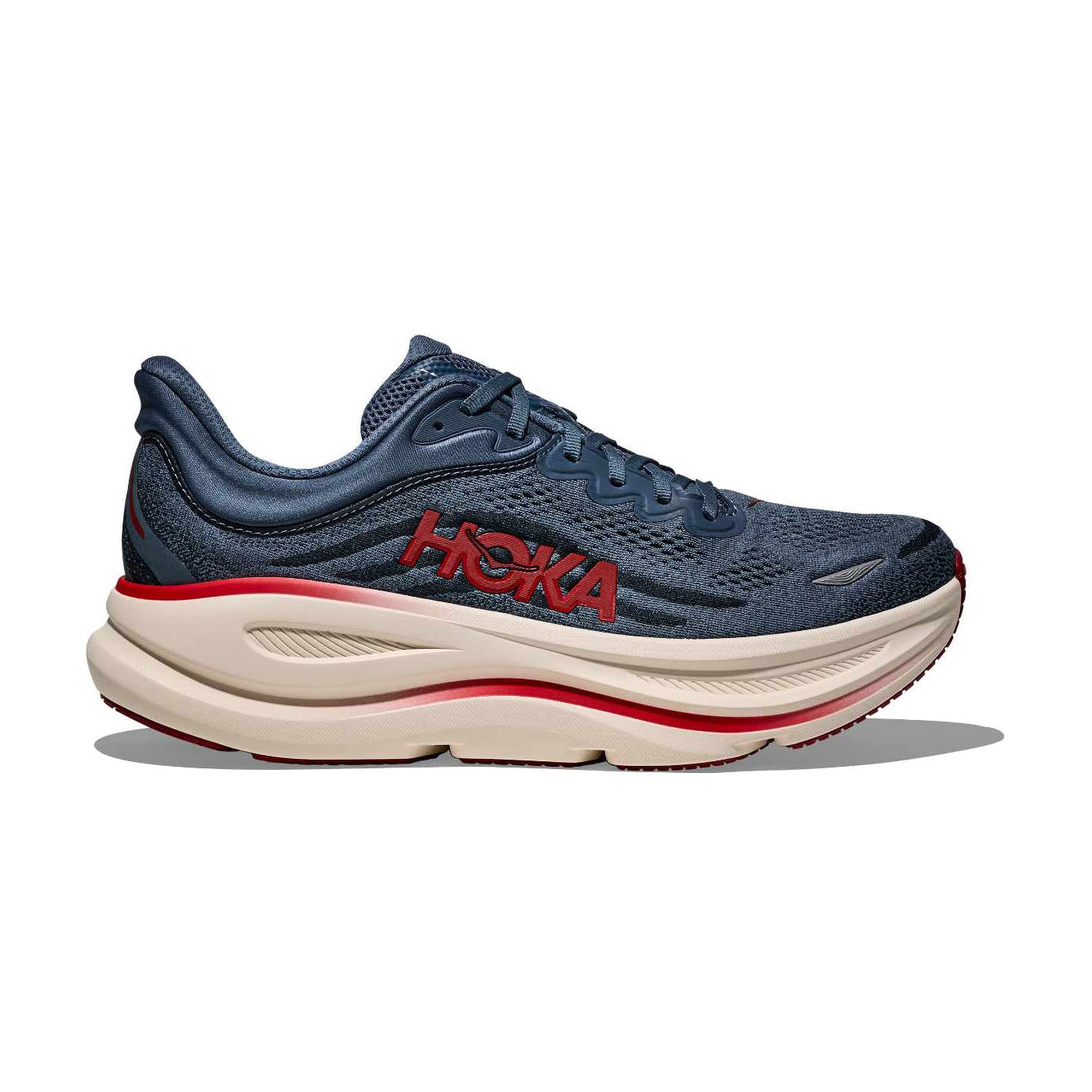 HOKA BONDI 9 THUNDER CLOUD/VERMILLION - MEN - Lamey Wellehan Shoes