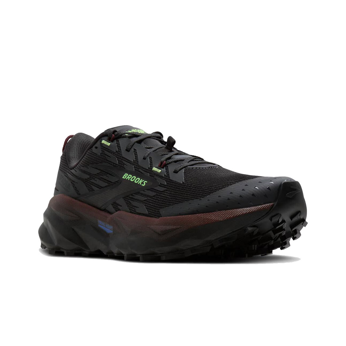 BROOKS CASCADIA 19 PHANTOM/RUM RAISIN/GREEN - MENS