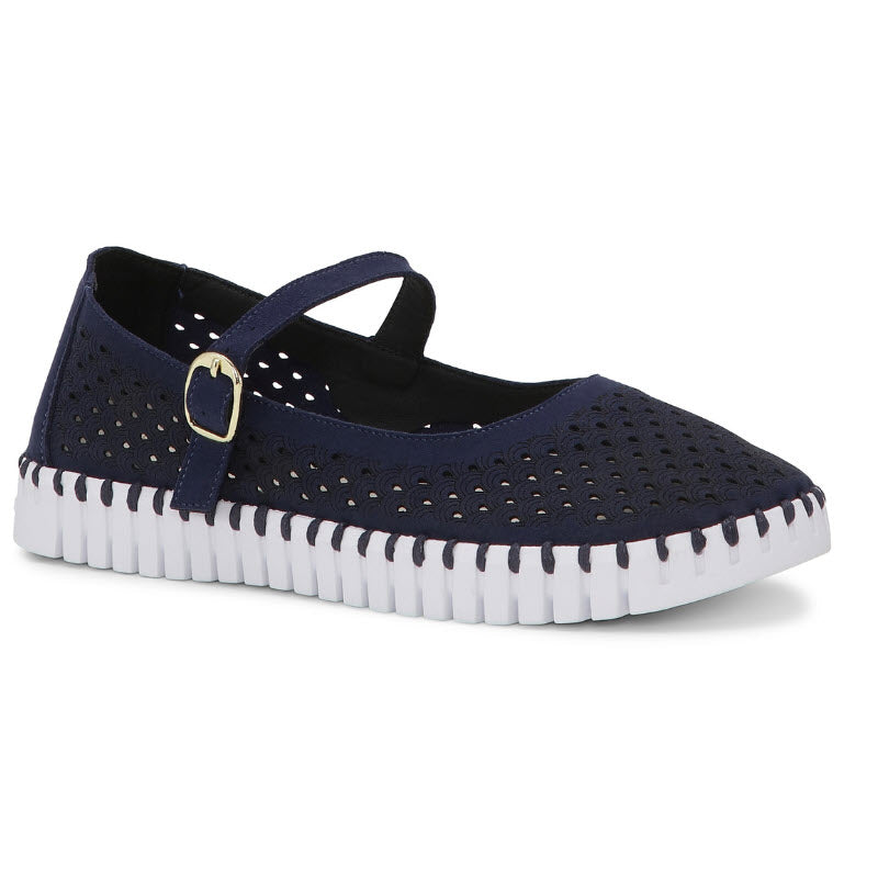 ILSE JACOBSEN TULIP MARY JANE DARK INDIGO - WOMENS