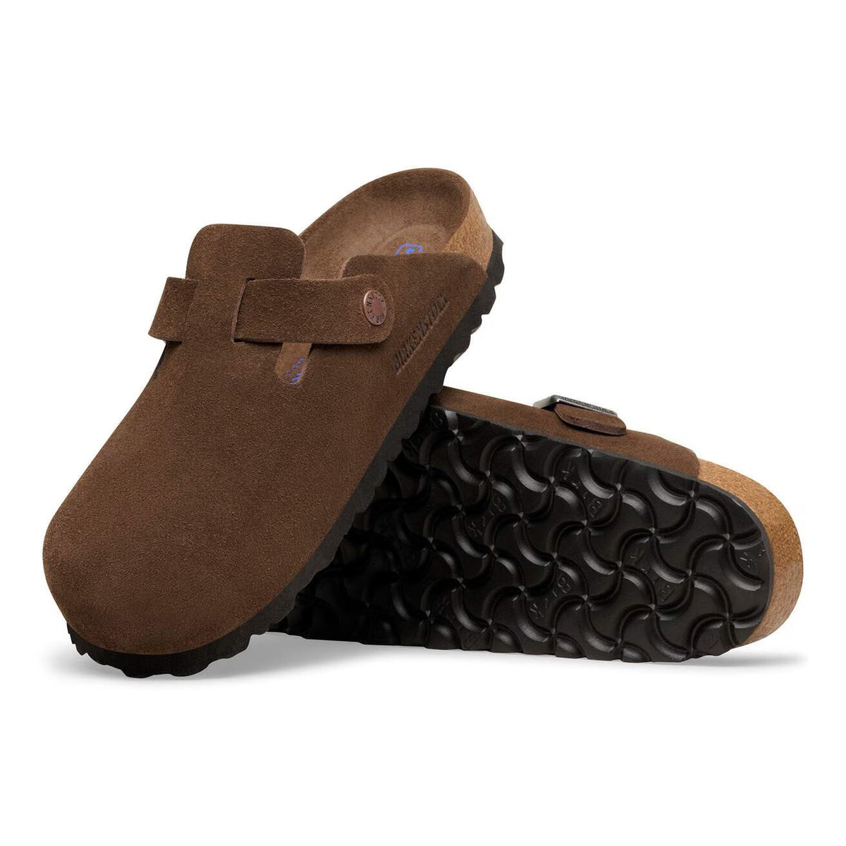 BIRKENSTOCK BOSTON SOFT FOOTBED SUEDE CARAFE - WOMENS
