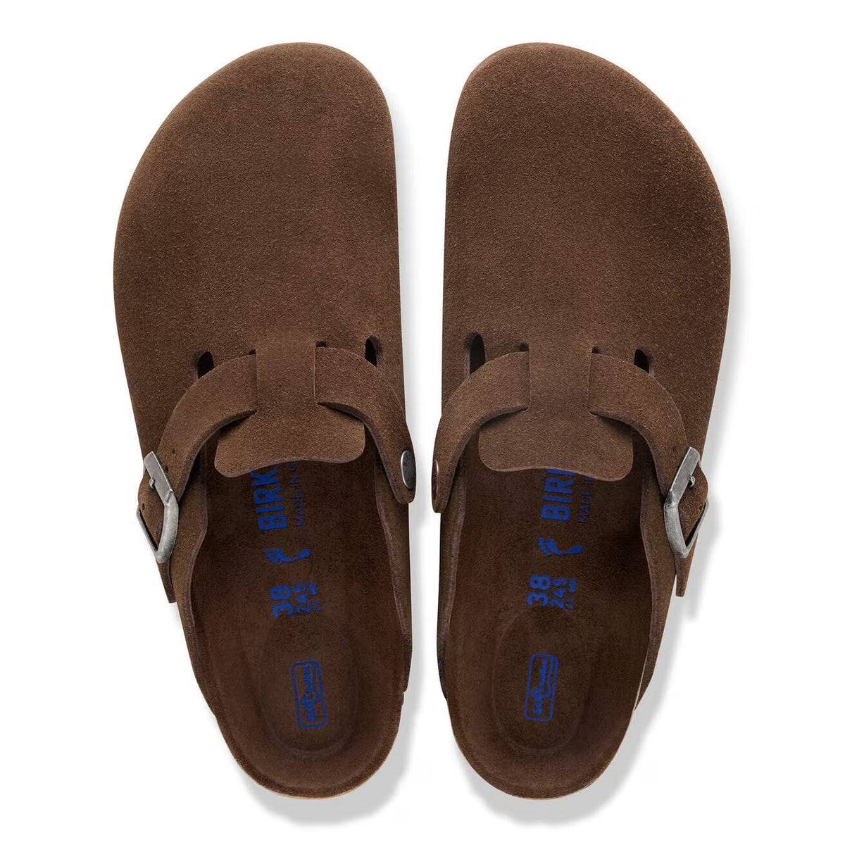 BIRKENSTOCK BOSTON SOFT FOOTBED SUEDE CARAFE - WOMENS