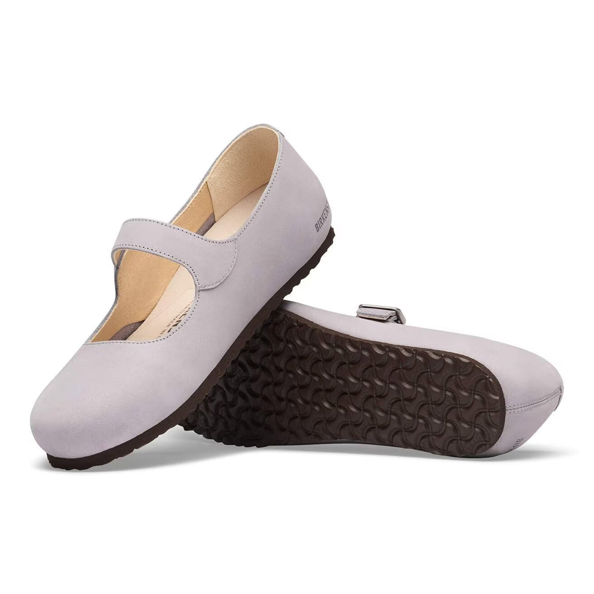 BIRKENSTOCK SANTA CLARITA MARY JANE NUBUCK LAVENDER SKY - WOMENS