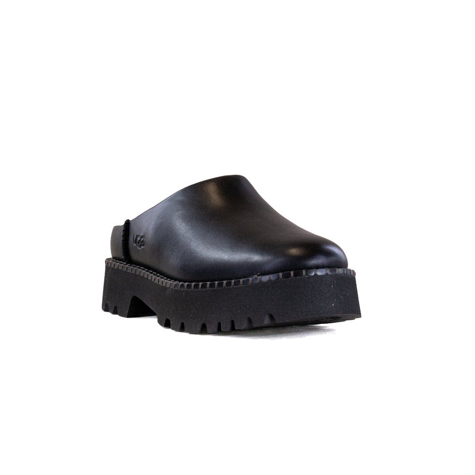 UGG UPTOWNER MULE LEATHER BLACK - WOMENS