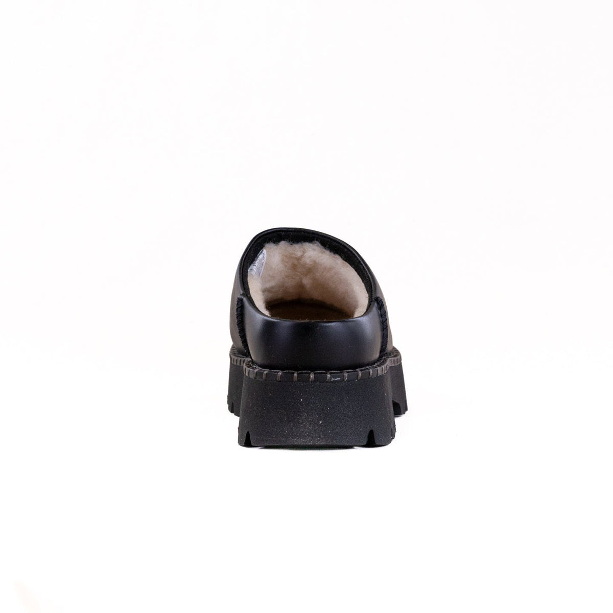 UGG UPTOWNER MULE LEATHER BLACK - WOMENS