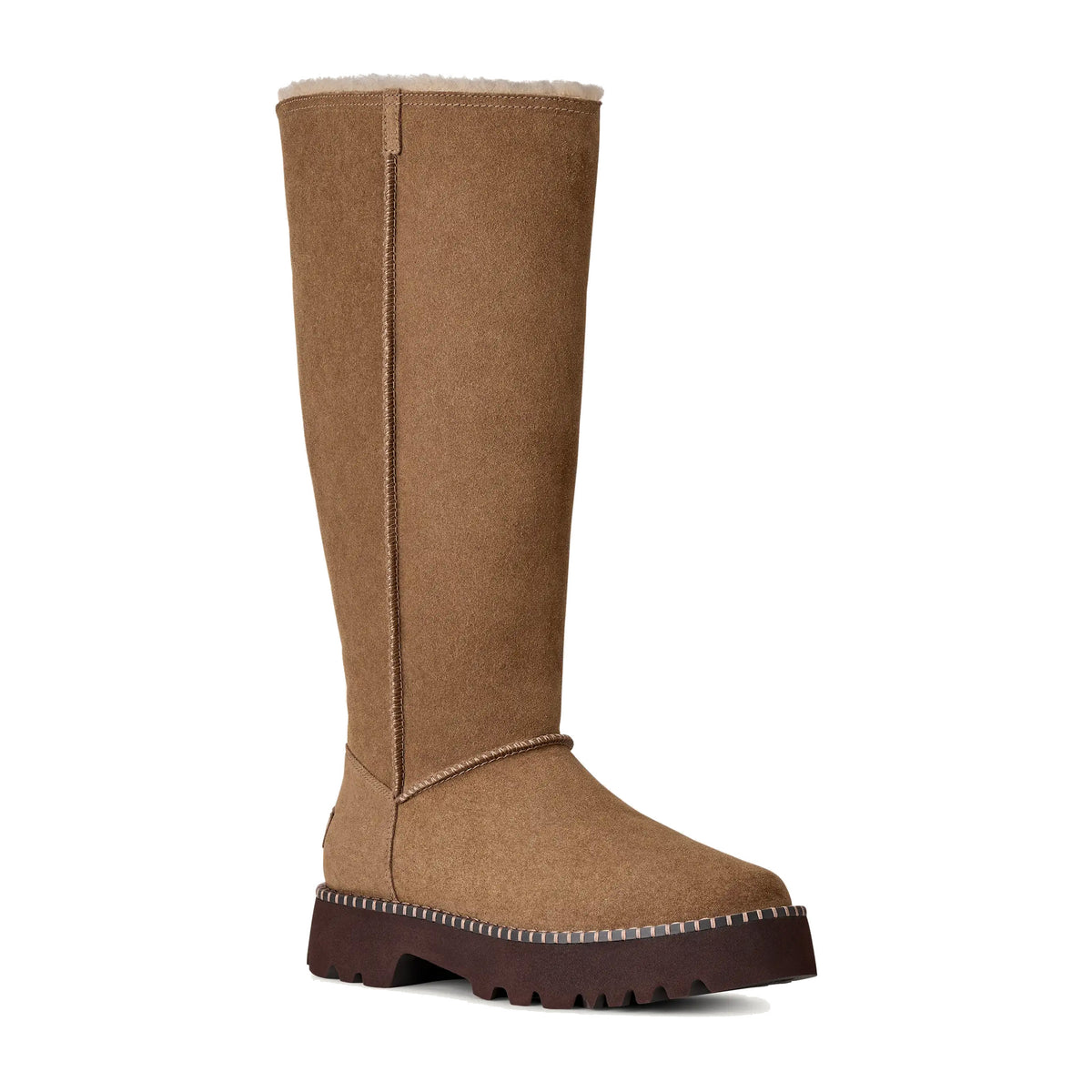 UGG UPTOWNER TALL BOOT SUEDE LIGHT BRONZE - WOMENS