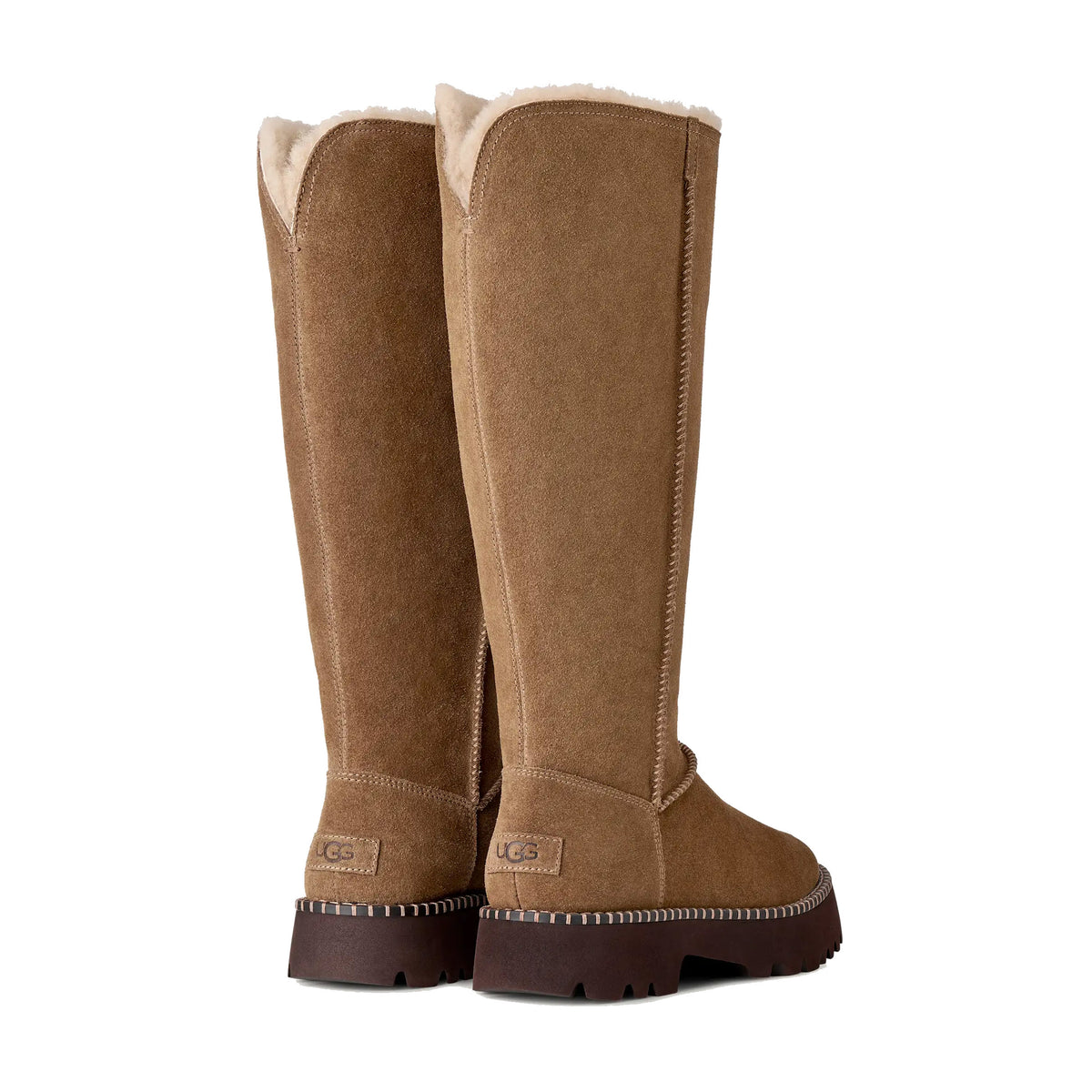 UGG UPTOWNER TALL BOOT SUEDE LIGHT BRONZE - WOMENS