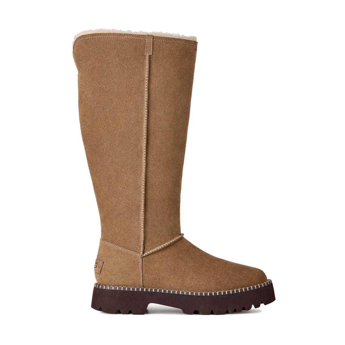 UGG UPTOWNER TALL BOOT SUEDE LIGHT BRONZE - WOMENS