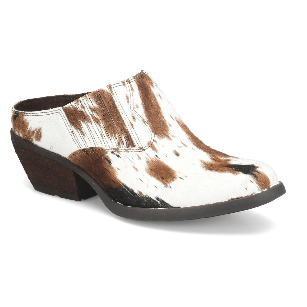 BORN MONIKAH WESTERN SLIDE OFF WHITE ANIMAL - WOMENS