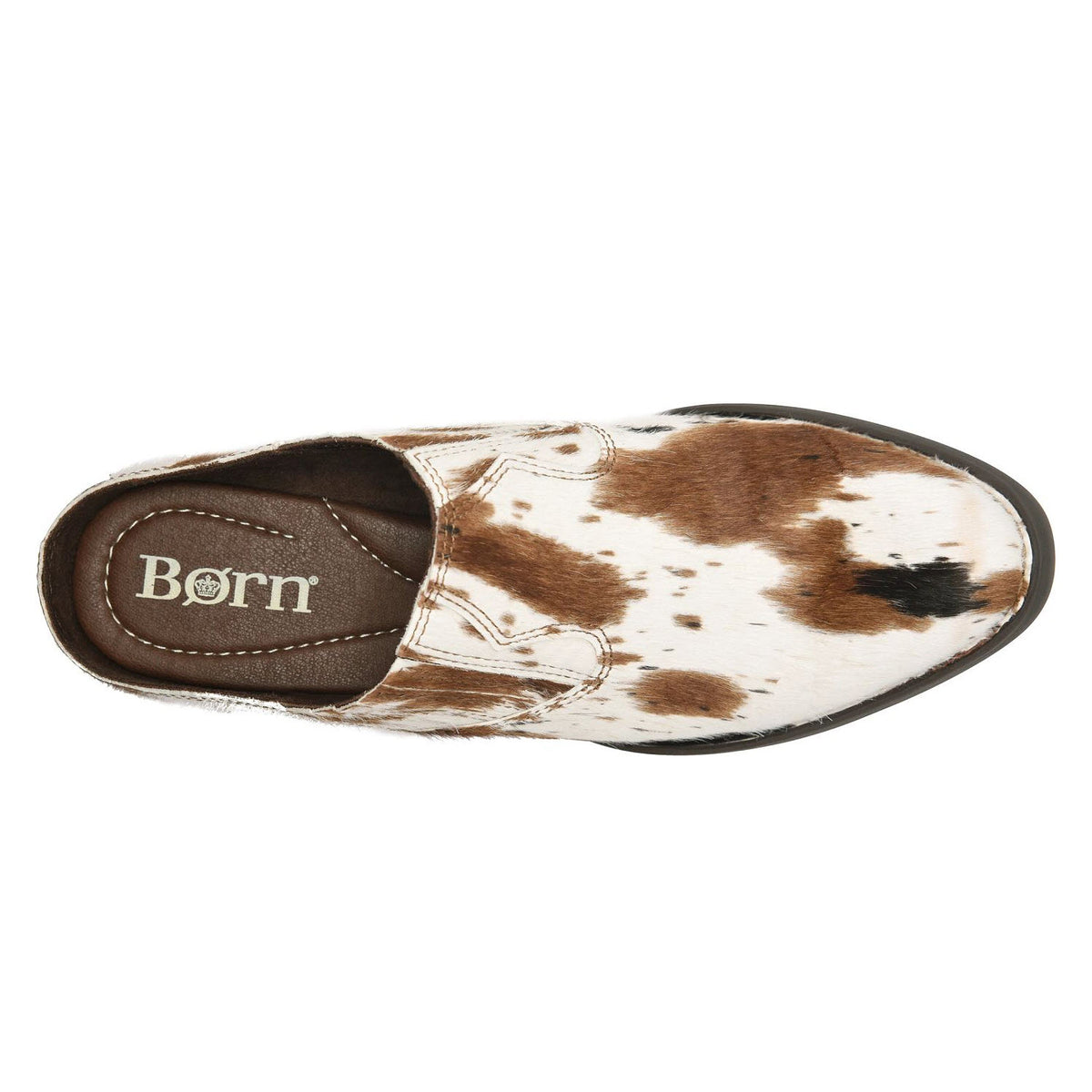 BORN MONIKAH WESTERN SLIDE OFF WHITE ANIMAL - WOMENS