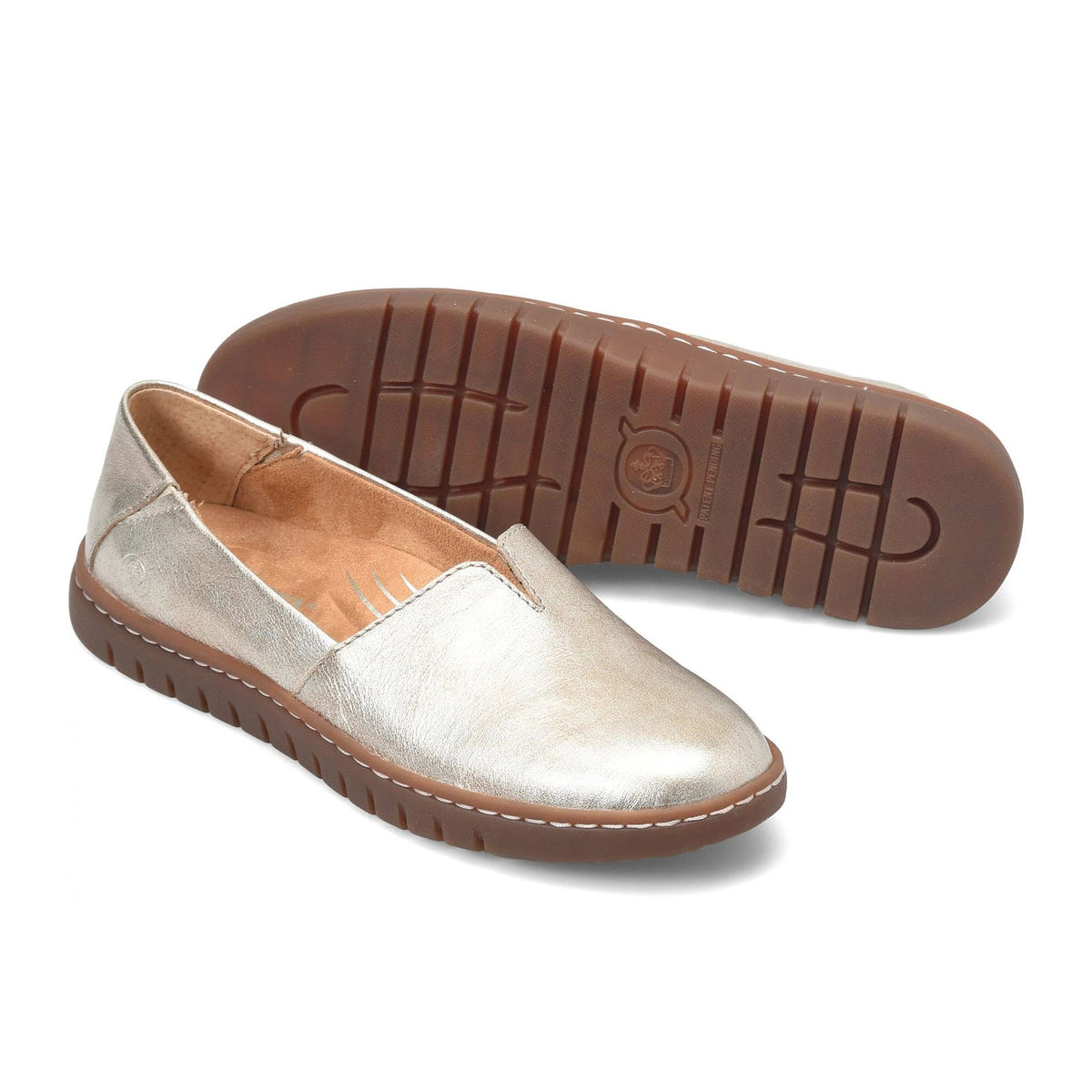 BORN SEBRA II SLIP ON TAN - WOMENS