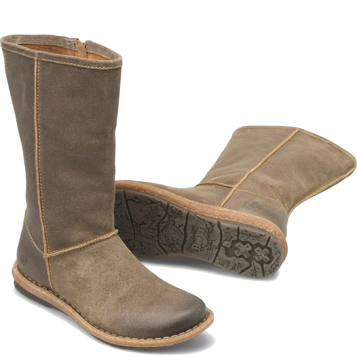 BORN SALEE DISTRESSED SUEDE TAUPE - WOMENS