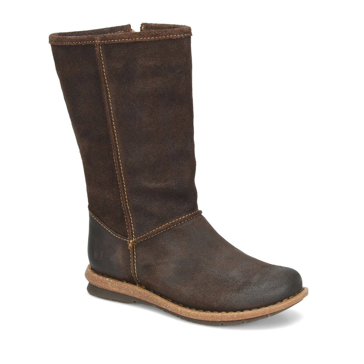 BORN SALEE DISTRESSED SUEDE CHOCOLATE - WOMENS