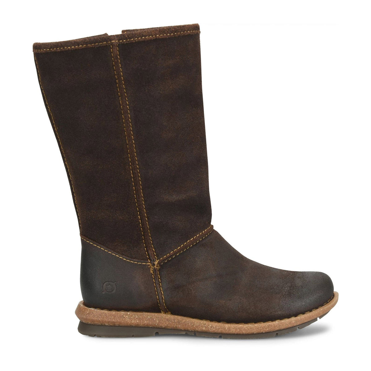 BORN SALEE DISTRESSED SUEDE CHOCOLATE - WOMENS
