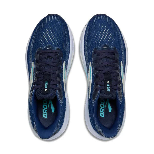 BROOKS GHOST 17 NAVY/GREEN - WOMENS