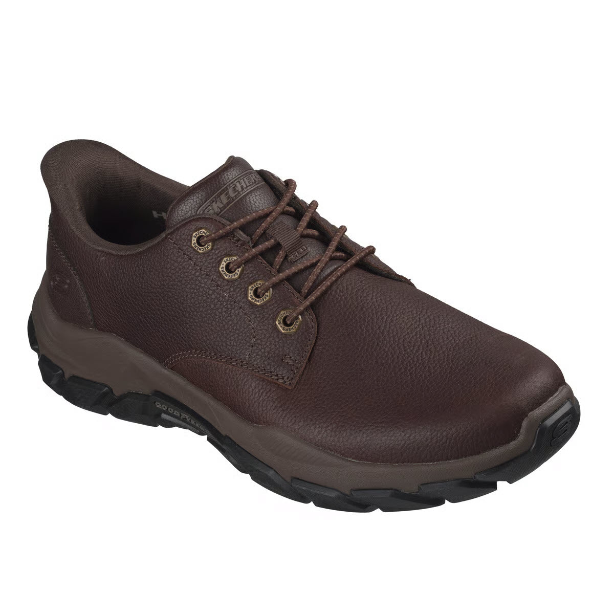 SKECHERS SLIP INS SANTORO REEVE RED BROWN - MENS
