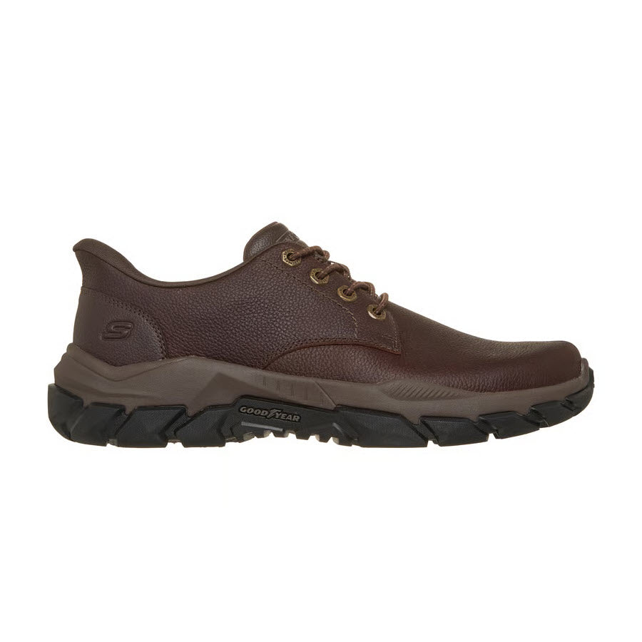 SKECHERS SLIP INS SANTORO REEVE RED BROWN - MENS