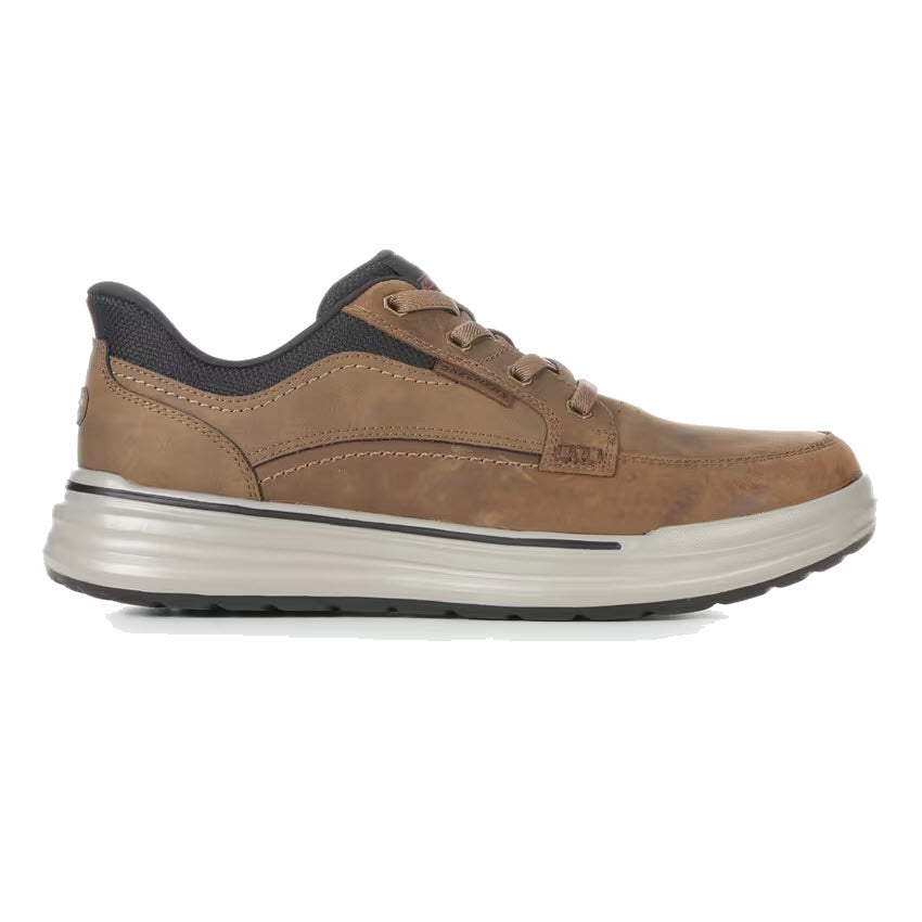 SKECHERS BUNGEE LACE SLIP INS PRESTON DESERT - MENS