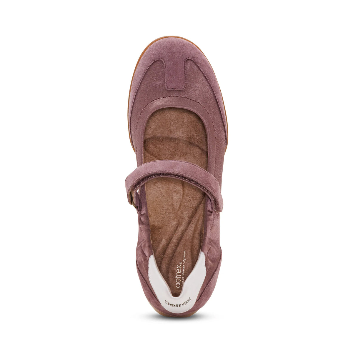 AETREX HALEY MARY JANE MAUVE - WOMENS