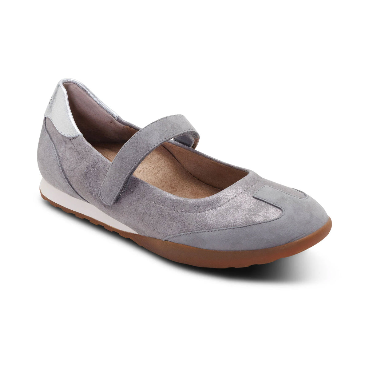 AETREX HALEY MARY JANE PEWTER - WOMENS