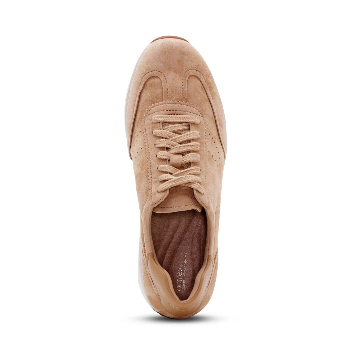 AETREX ATHENA SUEDE SNEAKER TAN - WOMENS