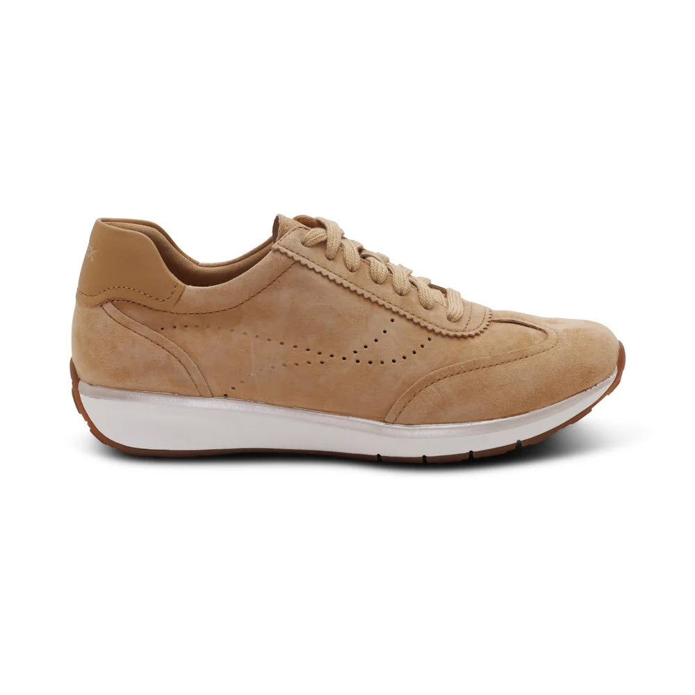AETREX ATHENA SUEDE SNEAKER TAN - WOMENS