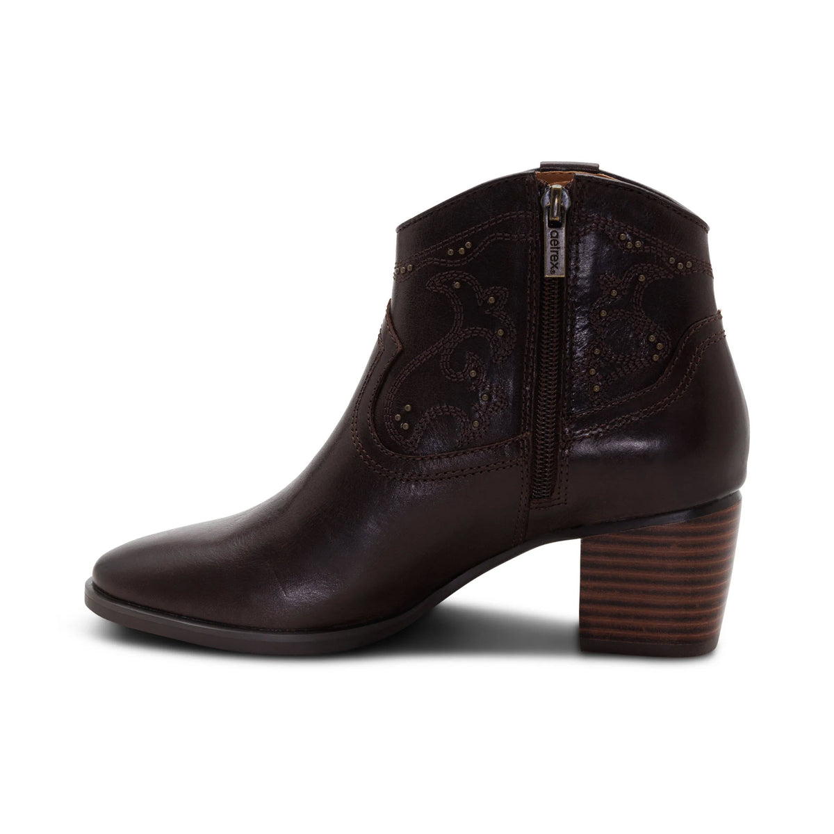 AETREX REAGAN WESTERN WEATHERPROOF BOOT DARK BROWN - WOMENS