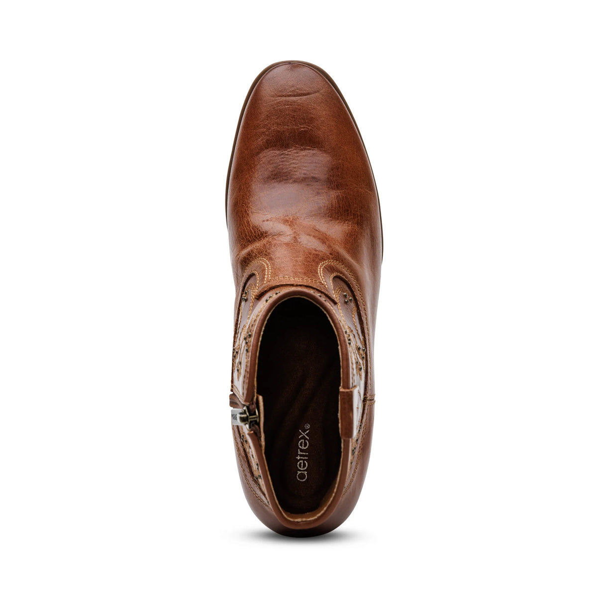 AETREX REAGAN WESTERN WEATHERPROOF BOOT COGNAC - WOMENS