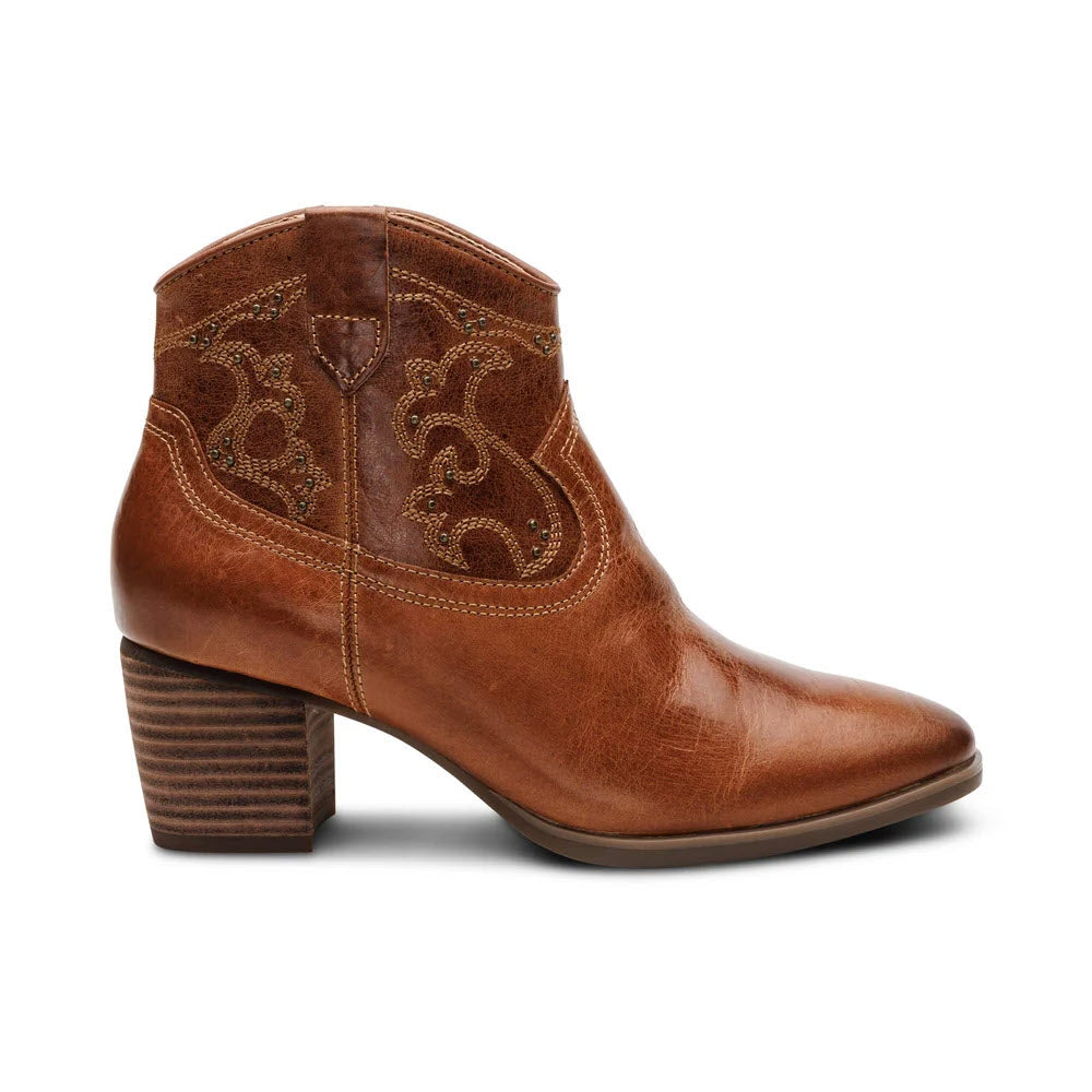 AETREX REAGAN WESTERN WEATHERPROOF BOOT COGNAC - WOMENS