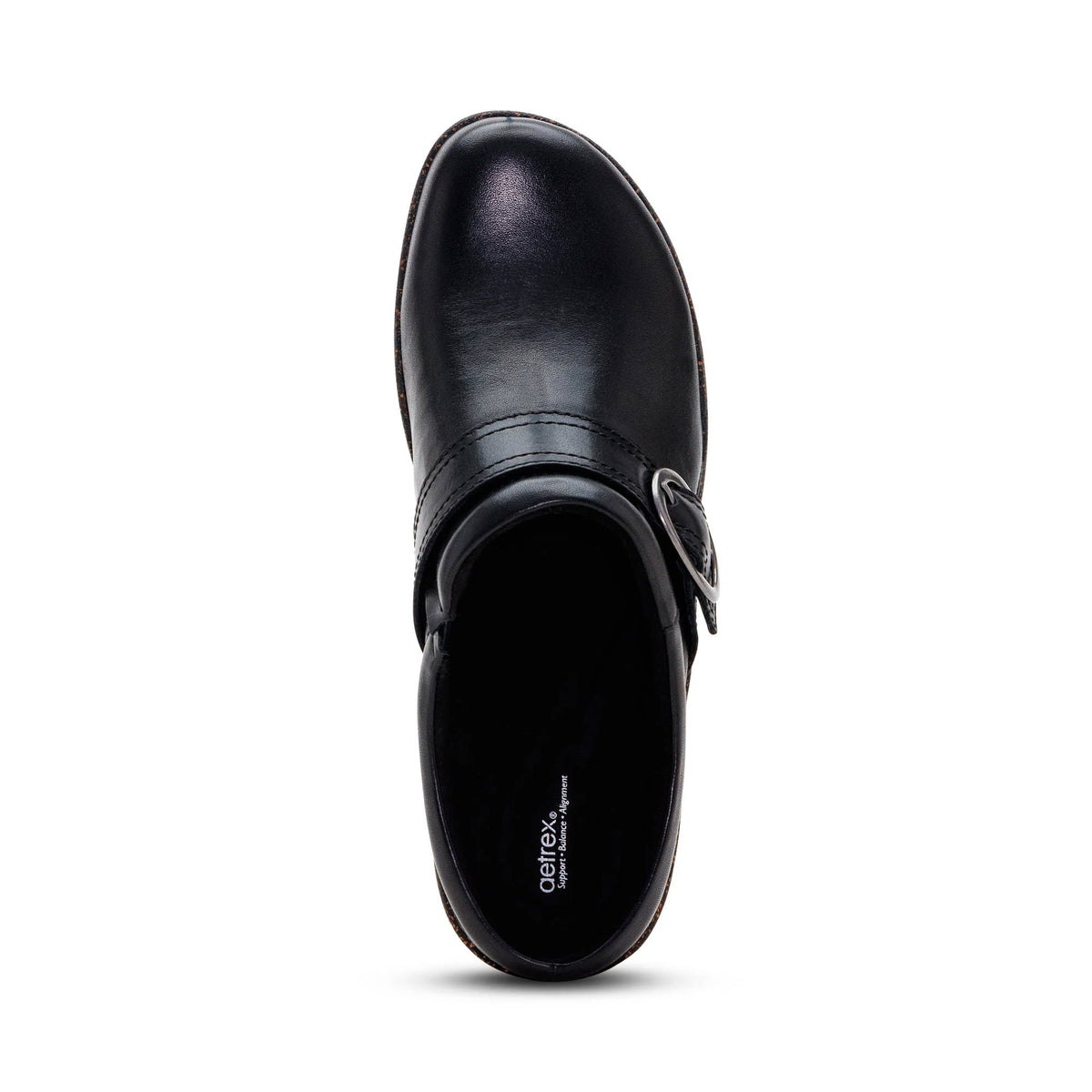 AETREX DAPHNE SLIDE BLACK - WOMENS