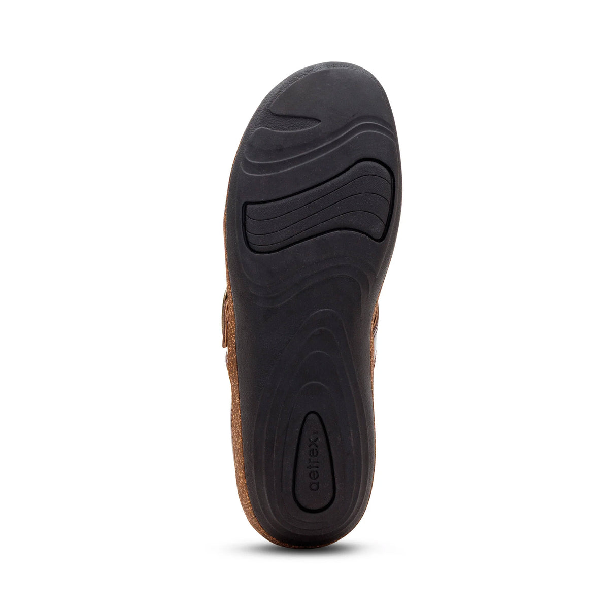 AETREX DAPHNE SLIDE DARK BROWN - WOMENS