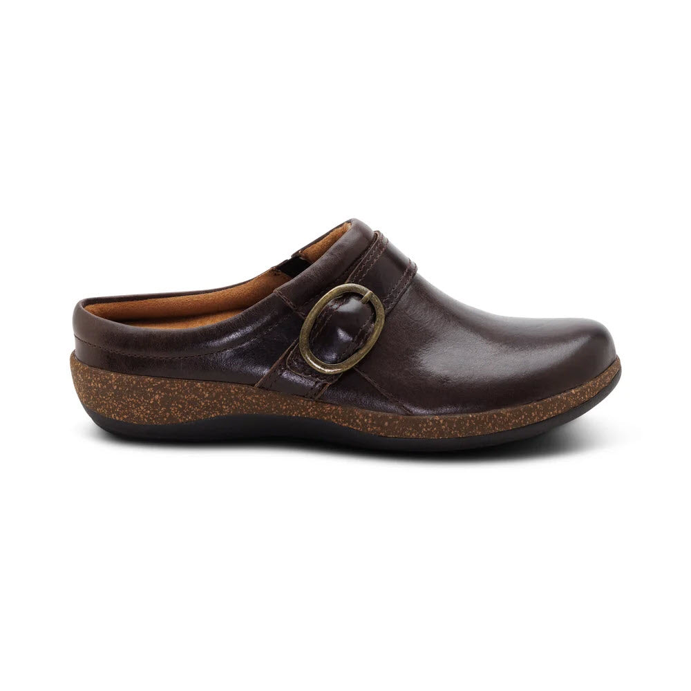 AETREX DAPHNE SLIDE DARK BROWN - WOMENS