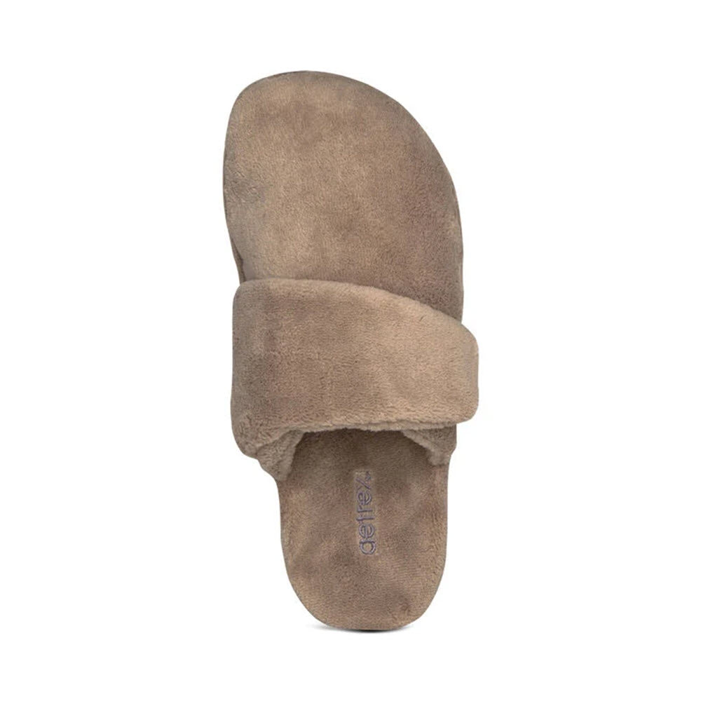 AETREX MANDY ADJUSTABLE SLIPPER COFFEE - WOMENS