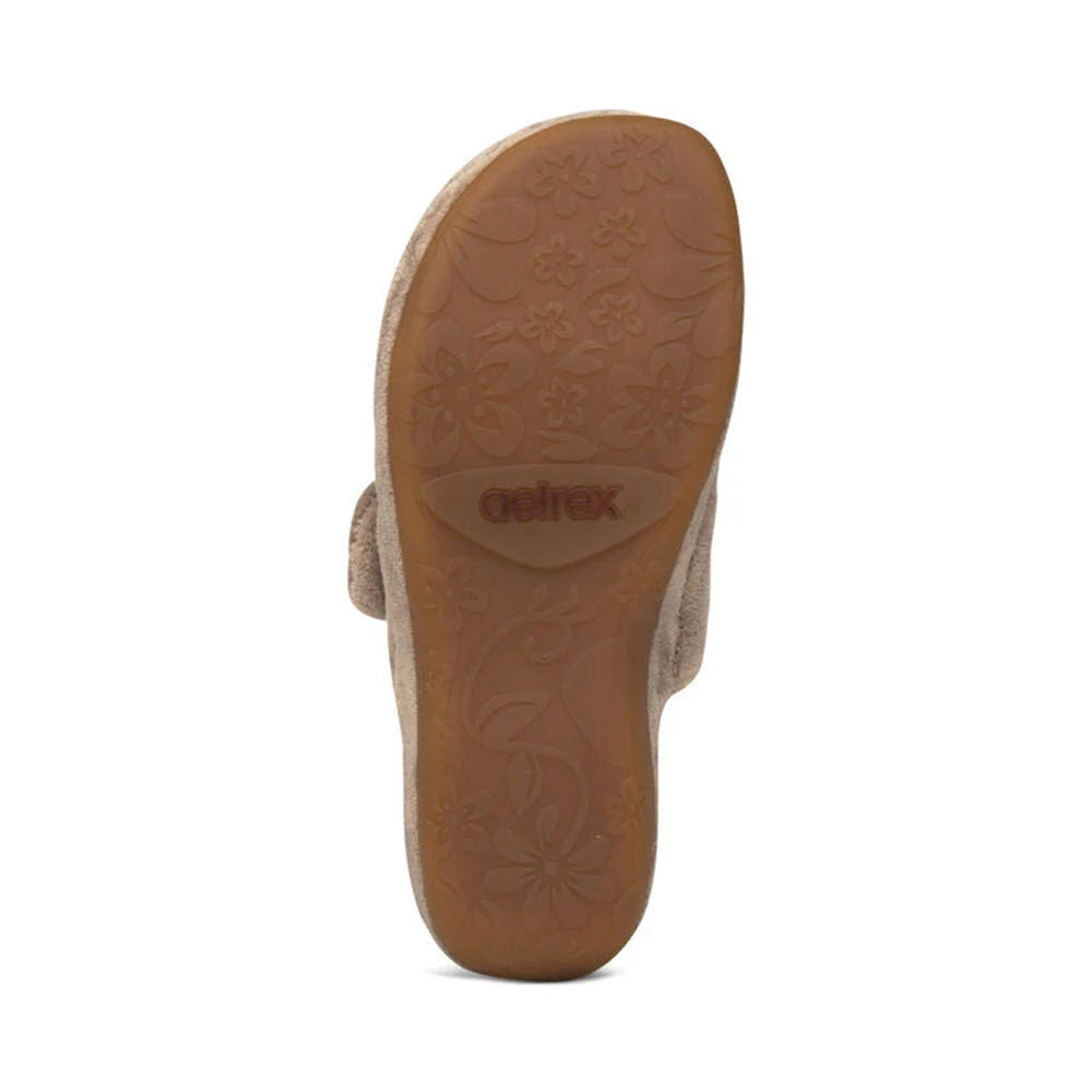 AETREX MANDY ADJUSTABLE SLIPPER COFFEE - WOMENS