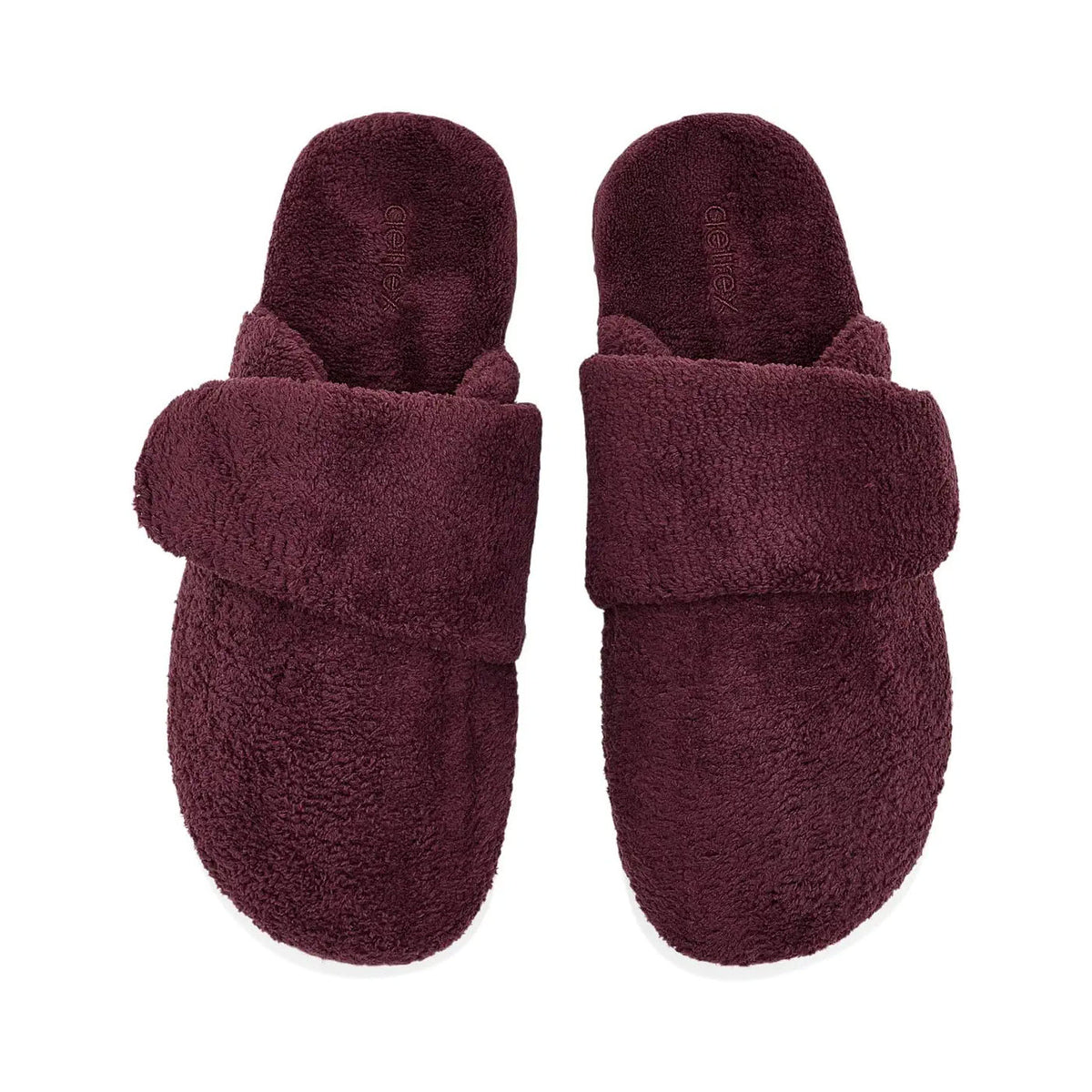 AETREX MANDY ADJUSTABLE SLIPPER WINE - WOMENS