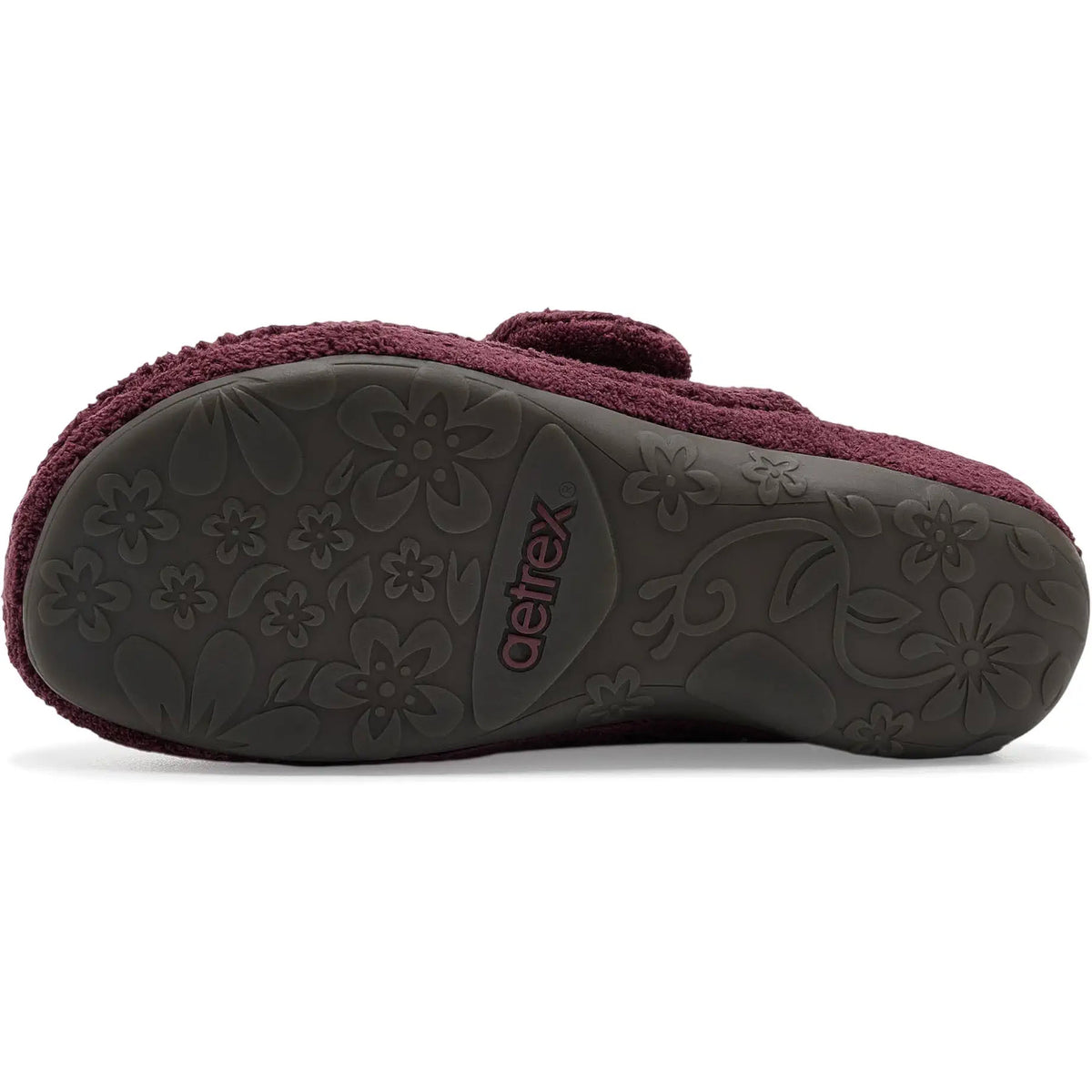 AETREX MANDY ADJUSTABLE SLIPPER WINE - WOMENS