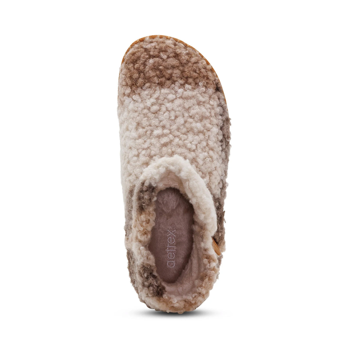 AETREX MALINA PLUSH BOOTIE SLIPPER TAN PLAID - WOMENS