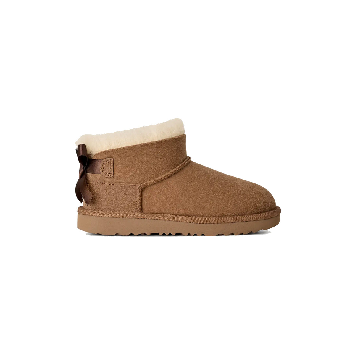 UGG KIDS ULTRA MINI BAILEY BOW CHESTNUT - KIDS